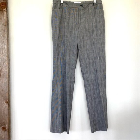 Calvin Klein plaid trousers, modern fit, medium rise, plaid stretch fabric - Picture 3 of 13